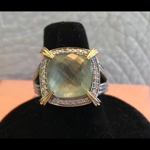 Charles Krypell green amethyst ring